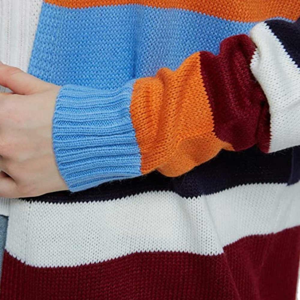 NWT Thick Knit Striped Oversized Cardigan Sweater - Picture 7 of 7